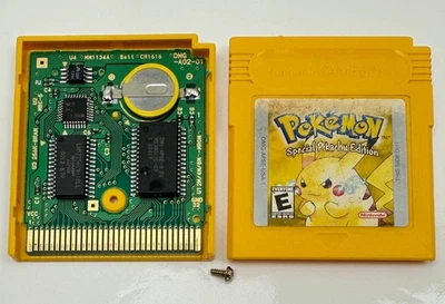 Pokemon Yellow Pikachu Edition (Nintendo Gameboy, 1999) New Battery *Authentic* - Image 1 of 4