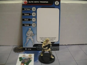 =Star Wars Miniaturen FORCE UNLEASHED Elite Hoth Trooper 5/60 mit Karte = - Bild 1 von 1