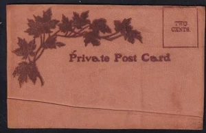 Toronto "Making My Best Bow", 1900s vintage leather private postcard - Bild 1 von 1