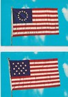 American Flag   postcards Betsy Ross  Flag and 15 Star Flag Lot of 2