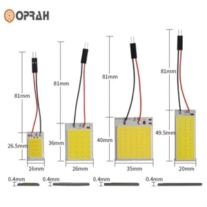 10X 48SMD COB Blanco Panel LED Festón T10 BA9S Interior Coche Domo Mapa Bombillas - Imagen 1 de 16