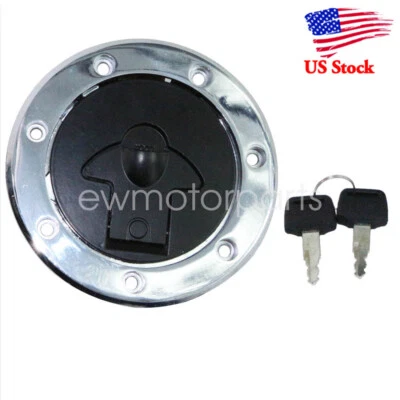 Motorcycle Fuel Gas Cap w/ Keys For Kawasaki Ninja ZX9R ZX900C 1998 ZX900F 1999 - Image 1 of 4