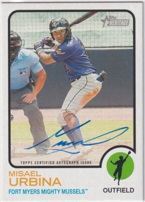 2022 Heritage MLE - Real One Autographs Misael Urbina #ROA-MU (AU, RC) - Image 1 of 2
