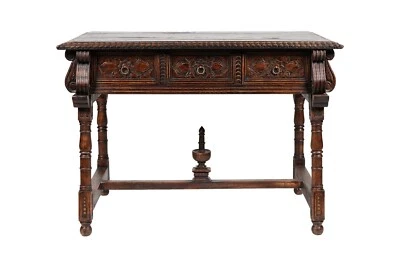 Резной дубовый сервиз испанского колониального возрождения конца 19 века (AF3-105) - Изображение 1 из 4