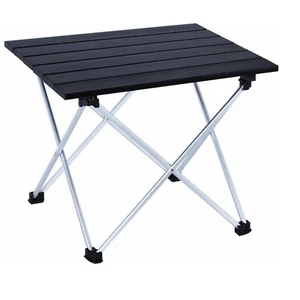 Portable Folding Camping Table Aluminum Picnic Stool Desk Outdoor BBQ Side Table - Picture 1 of 7