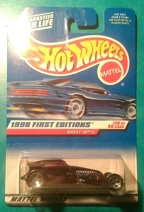 1998 HOT WHEELS FIRST EDITIONS SWEET 16 II 2 #674 5 SPOKE PURPLE MALAYSIA #30 - Picture 1 of 7