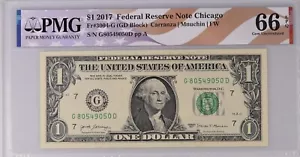 USA / FRN Chicago / 3004-G / 2017 $1 / PMG 66 EPQ / Green Seal - Picture 1 of 2