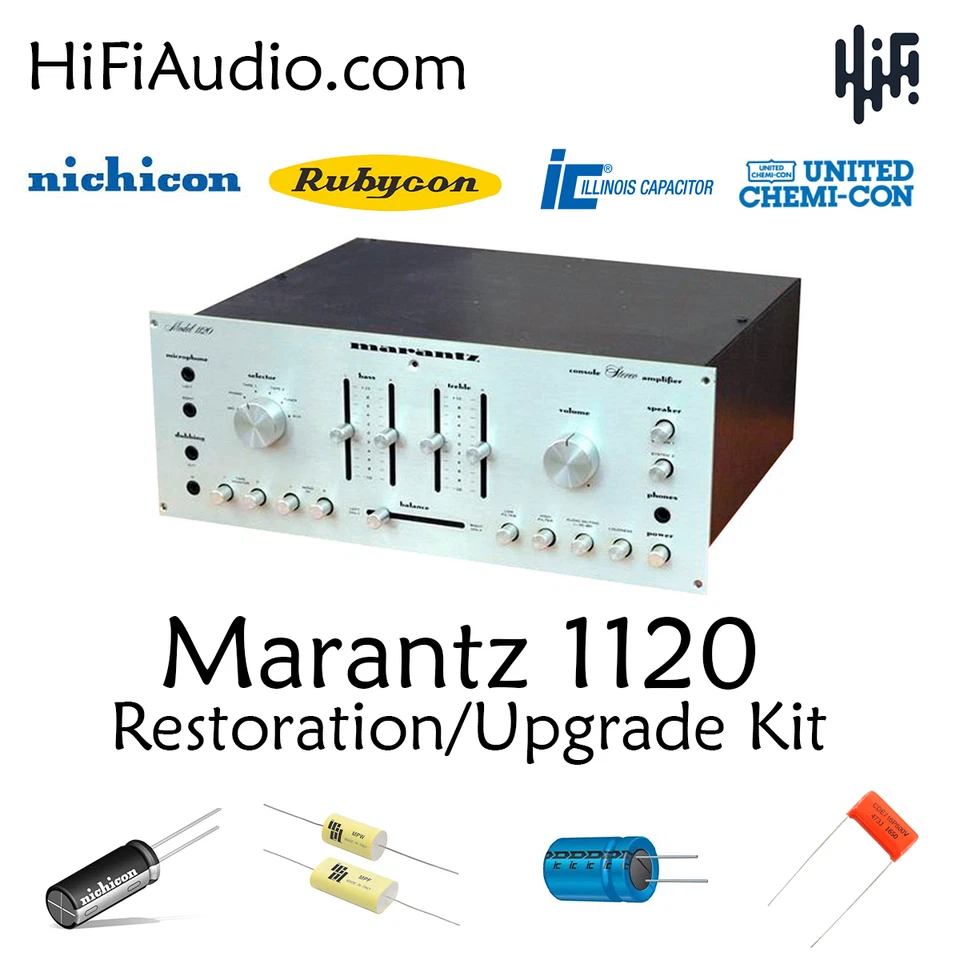 Marantz 1120 усилитель восстановление восстановление повторный сервисный комплект ремонт конденсатор - Изображение 1 из 4
