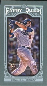 2013 Topps Gypsy Queen Mini #5B Adrian Gonzalez SP VAR