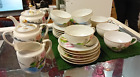 1950's Japanese Kutoni 21 Piece Orchard Pattern Geisha Porcelain Tea Service