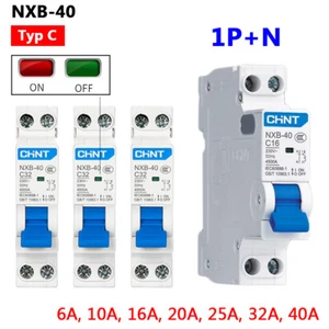6A bis 40A 1P+N LS-Schalter Sicherungsautomat Leitungsschutzschalter MCB NXB-40 - Bild 1 von 12
