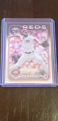 2024 Topps Chrome Lyon Richardson Rookie Refractor #230 RC Cincinnati Reds 🔥📈 - Image 1 of 2