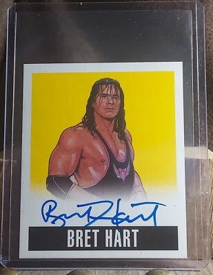 Sujetador autógrafo Bret Hart 2014 Leaf Originals 35/50 Foto 1 de 2