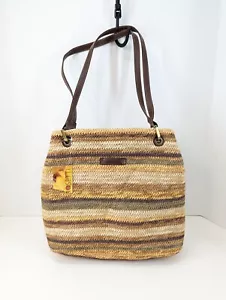 Bolso de Hombro Rosetti Tejido Paja Exterior Multicolor Grande con Cartera Cambiadora - Imagen 1 de 11