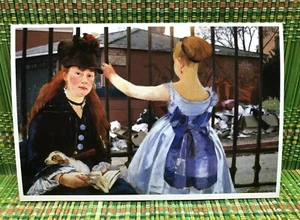 Mr. Brainwash Postkarte 6x4 Edouard Manet The Railway Gare Saint-Lazare Graffiti - Bild 1 von 8
