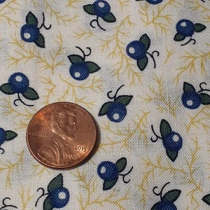 Baumwolle Nähen Stoff Freiheit Lebensbaum Heidelbeeren Beere Früchte 2 Yards x 44" - Bild 1 von 12