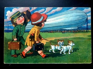 jolie ancienne Carte postale fantaisie enfants - Picture 1 of 2