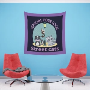 Bedruckter Wandteppich - Lokale Straßenkatzen - Bild 1 von 16