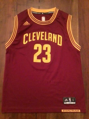 Cleveland Cavaliers Lebron James #23 Throwback Jersey Boys Large Print - Image 1 of 4