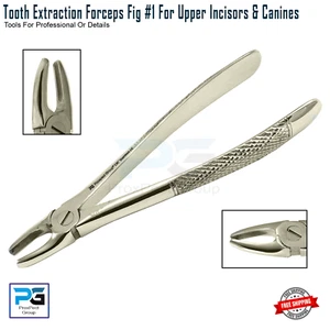 Dental Tooth Extraction #1 Forceps For Upper Incisors & Canines Surgical Forceps - Picture 1 of 8
