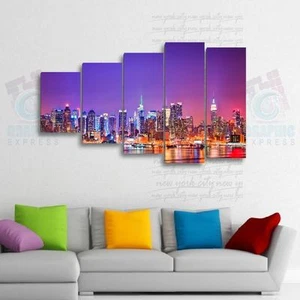 100x60cm - Set 5 LEINWÄNDE BEDRUCKT GEMÄLDE LEINWAND DEKO - NEW YORK-NY-02 -5T05A - Bild 1 von 7