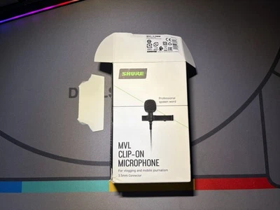 Shure MVL-3.5MM Clip-on Microphone - Black (MVL35MM) - Image 1 of 3