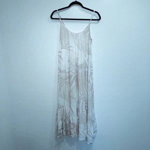 Z-Supply Cream & White Lido Palm Leaf Maxi Dress Size Small - Picture 1 of 10