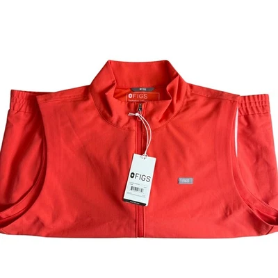 Chaleco Exfoliante FIGS W Sydney L Coral Colección Técnica Cremallera Mujer Cuidado de la Salud Foto 1 de 4