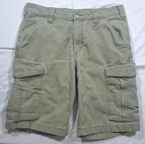 Carhartt Shorts Mens Size 32 Green BS3542-M Rugged Flex Relaxed Fit Canvas Cargo - Picture 1 of 11