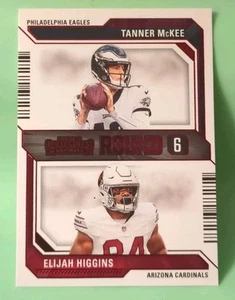 2023 Panini Contenders - Round Numbers Tanner McKee, Elijah Higgins #24 (RC) - Picture 1 of 2
