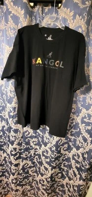 Camiseta Kangol XXL Signature Black Label usada - Imagem 1 de 4