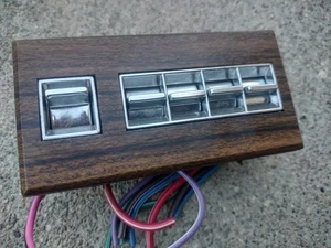 76-79 CADILLAC SEVILLE OEM MASTER DRIVER LEFT FRONT WINDOW SWITCH CONTROL BEZEL - Picture 1 of 6