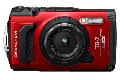 OM System Tough TG-7 Digital Camera - red **FREE SHIPPING** - Image 1 of 4