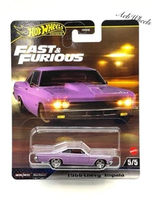 Chevy Impala 1966 Hot Wheels Premium Fast & Furious 5/5 (púrpura) - Imagen 1 de 1