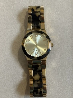 Reloj Silpada "Timeless Tortoise" Resina Acero Inoxidable Oro KRT0016 Necesita 🔋🪫 Foto 1 de 4