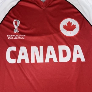 FIFA Canada World Cup Qatar 2022 Official Shirt NWT Authentic Fan Gear Medium - Picture 1 of 13