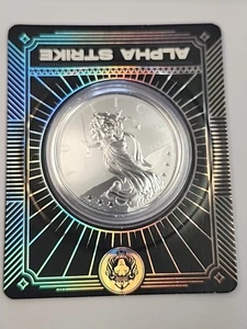 GIBRALTAR 2024 1 POUND ALPHA STRIKE JUSTICE    1 OZ .999 SILVER - Picture 1 of 4
