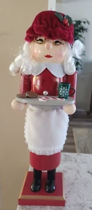 North Pole Trading Co. Nutcracker 13" Wooden Mrs. Santa Claus Christmas  2024 - Picture 1 of 8