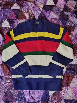 Suéter Alexander Julian Colores Vintage Para Hombre Grande Azul Rojo Tejido Algodón  Foto 1 de 4