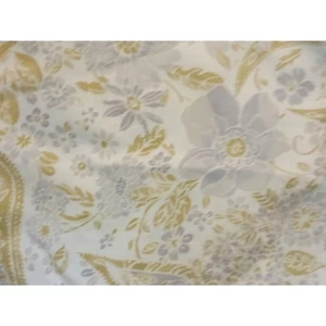 Tenda doccia LL Bean verde salvia lavanda Paisley 100% cotone Portogallo 64"X70" - Foto 1 di 4