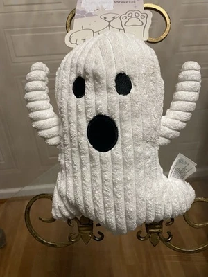 Giftable World Halloween White Ghost Dog Toy Squeaker Toy 9” With Squeaker - Image 1 of 4