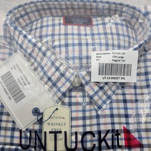 UNTUCKit SEYVAL WF XXXL 3XL Regular Tall Button Down Shirt Wrinkle Free NWT - Picture 1 of 4