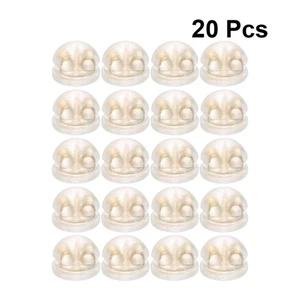 20 Stück Ohrring Stopper Stecker und Zubehör goldene Sicherheitsrücken - Bild 1 von 11
