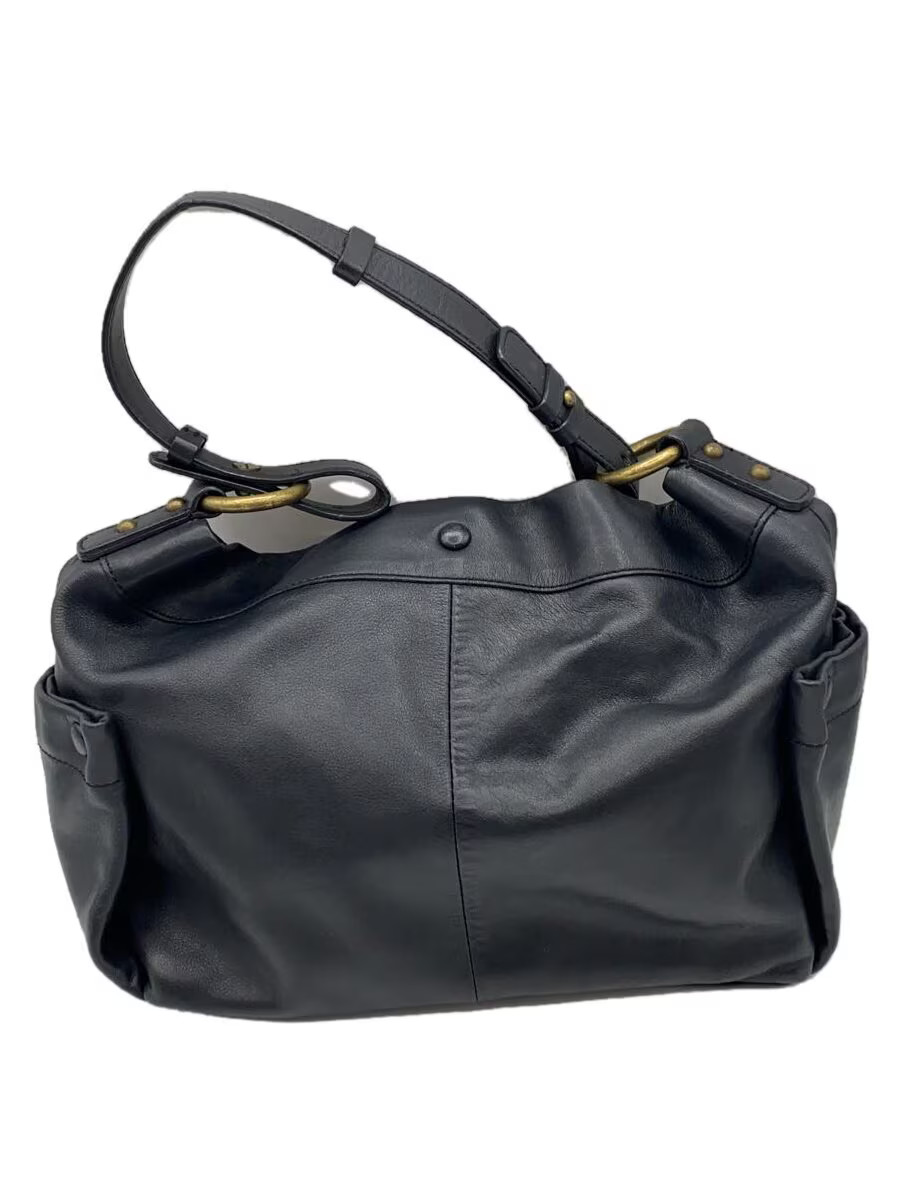 バッグ agnes b. voyage hand shoulder bag y2k agnes b.VOYAGE Leather Strap Nylon Shoulder Bag Black (K