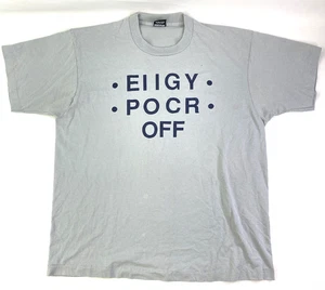 Maglietta Vintage Screen Stars Grigio Messaggio Nascosto EIIGY POCR OFF® - F*CK OFF - XL - Foto 1 di 6