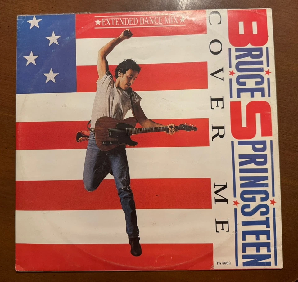 Bruce Springsteen UK Cover Me Extended Dance Mix 12” Vinyl Single Jersey Girl - Image 1 of 4