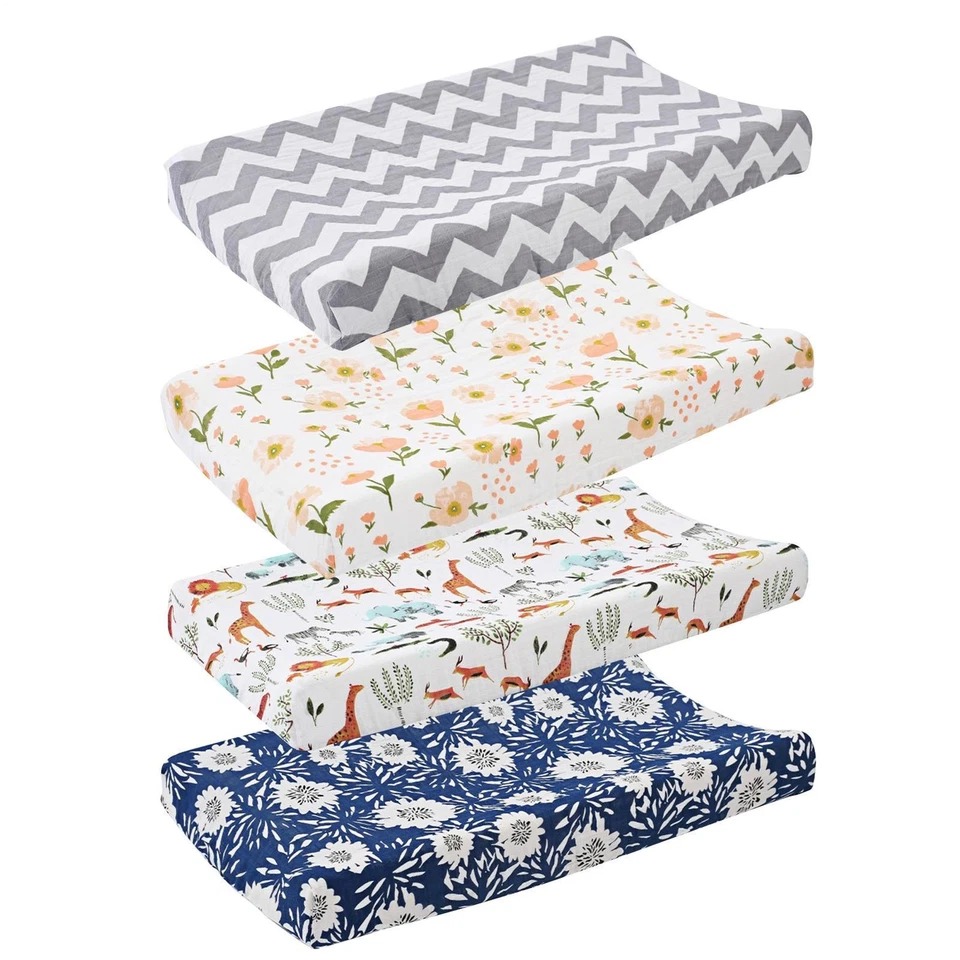 Changing Pad Cover Cotton Soft Breathable Changing Table Cover - image 1 of 4