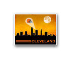Affiche Cleveland Browns City Skyline art imprimé homme grotte décor 12x16"