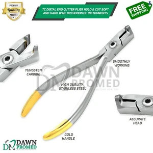TC Distal End Cutter Plier Hold & Cut Soft and Hard Wire Kieferorthopädische Instrumente - Bild 1 von 7
