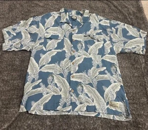 Men’s Tommy Bahama Size XL Hawaiian Shirt With Cork Buttons - Picture 1 of 9